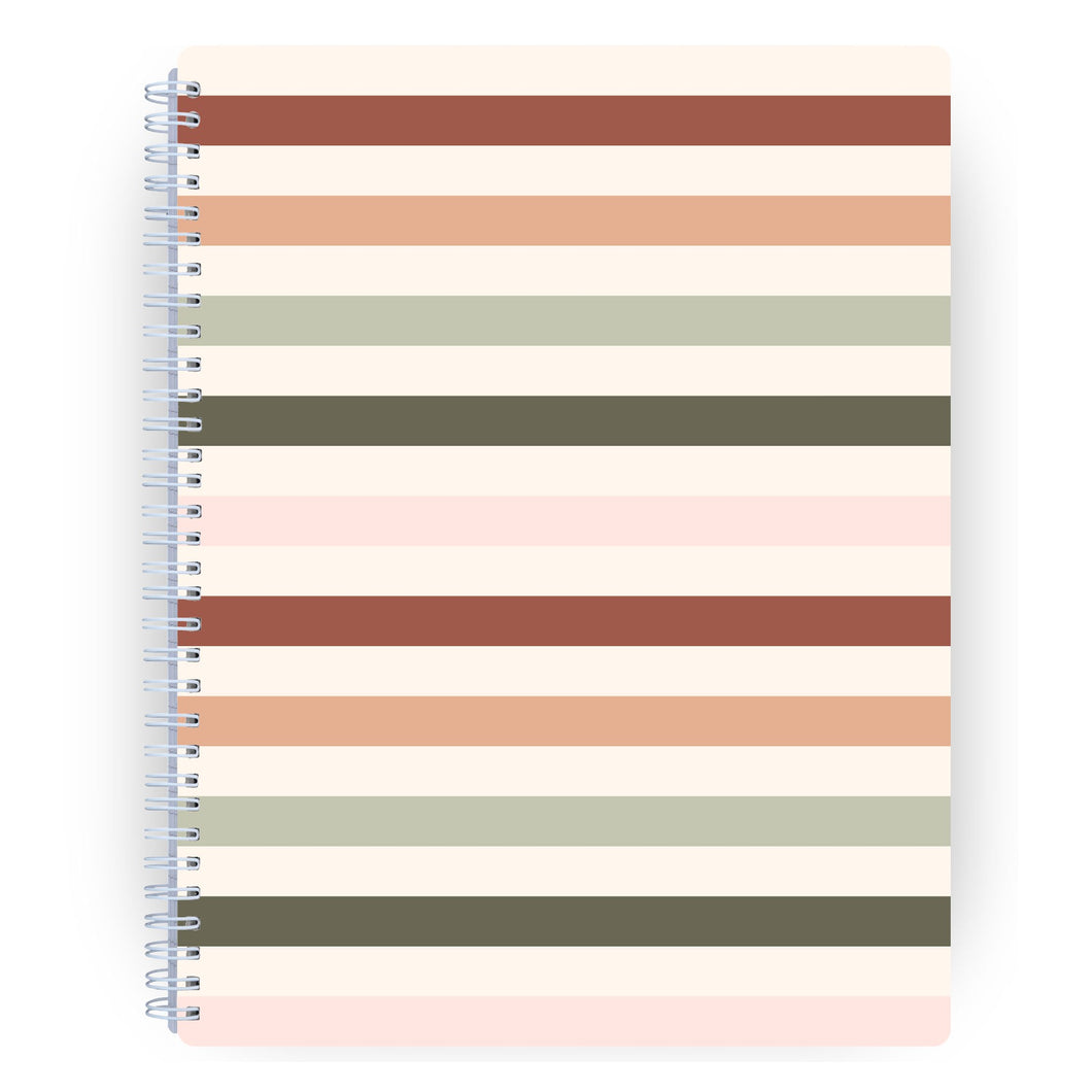 Retro Stripe Notebook
