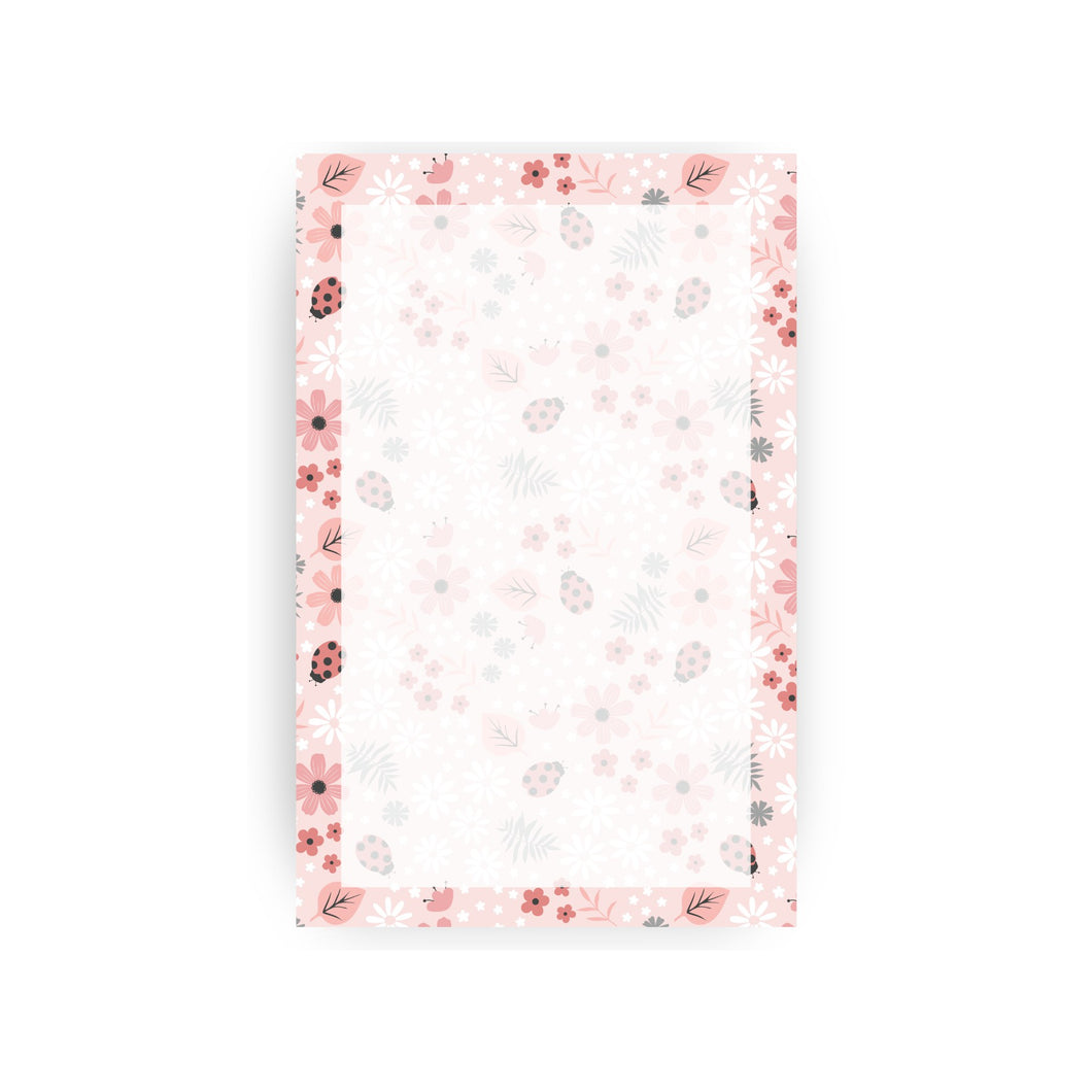 Pink Ladybug Notepad