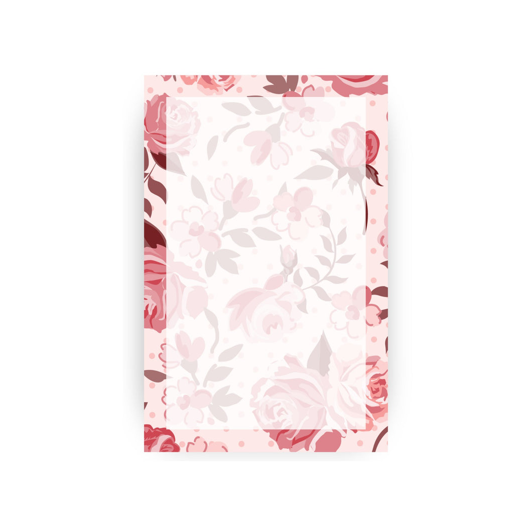 Pink Rose Notepad